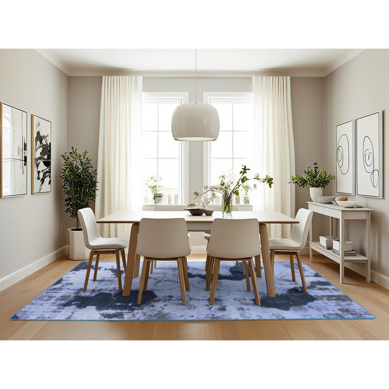 Abstract Indoor Rug, Rectangle 7' x 10'