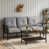 Gray Cushion/Coffee Frame