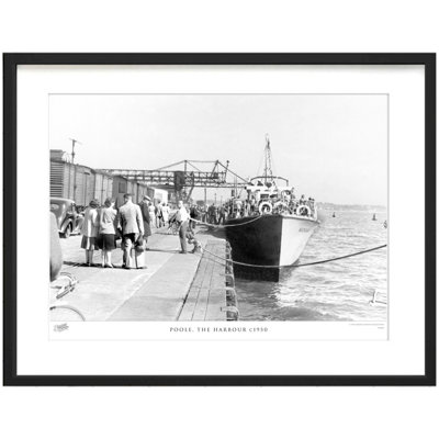 Poole, the Harbour C1950 1 Piece Single Picture Frame Wall Art