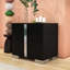 Table de chevet miroir avec poignée en métal, table de chevet en bois avec 2 tiroirs Kyivon-796552753