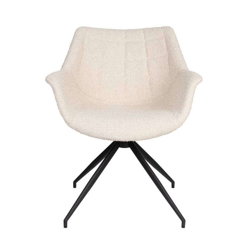 Doulton Swivel Armchair, Brown Polyester Blend