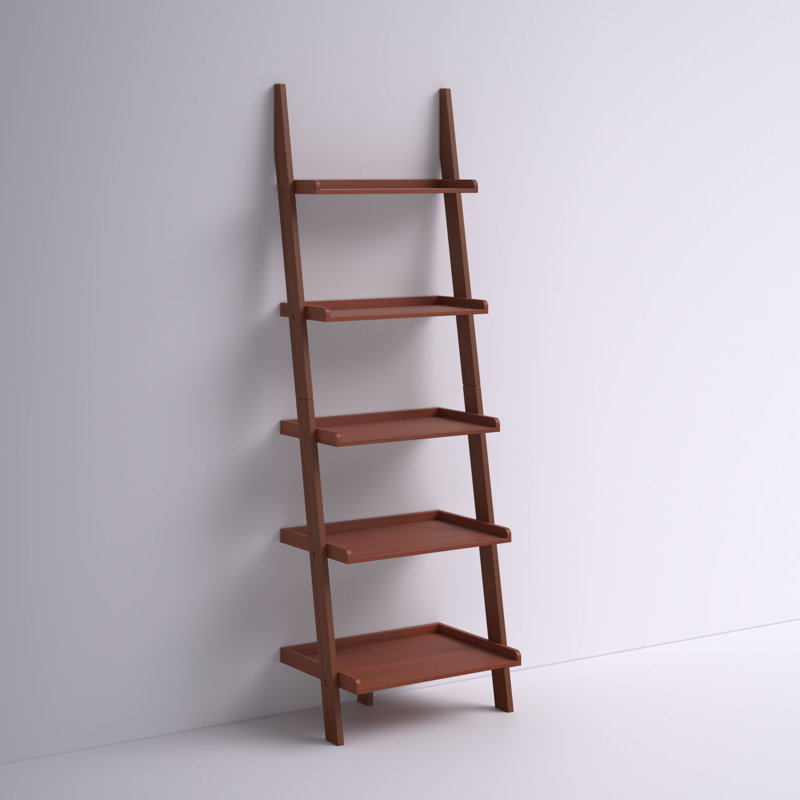 Alainnah Ladder Bookcase, Cherry