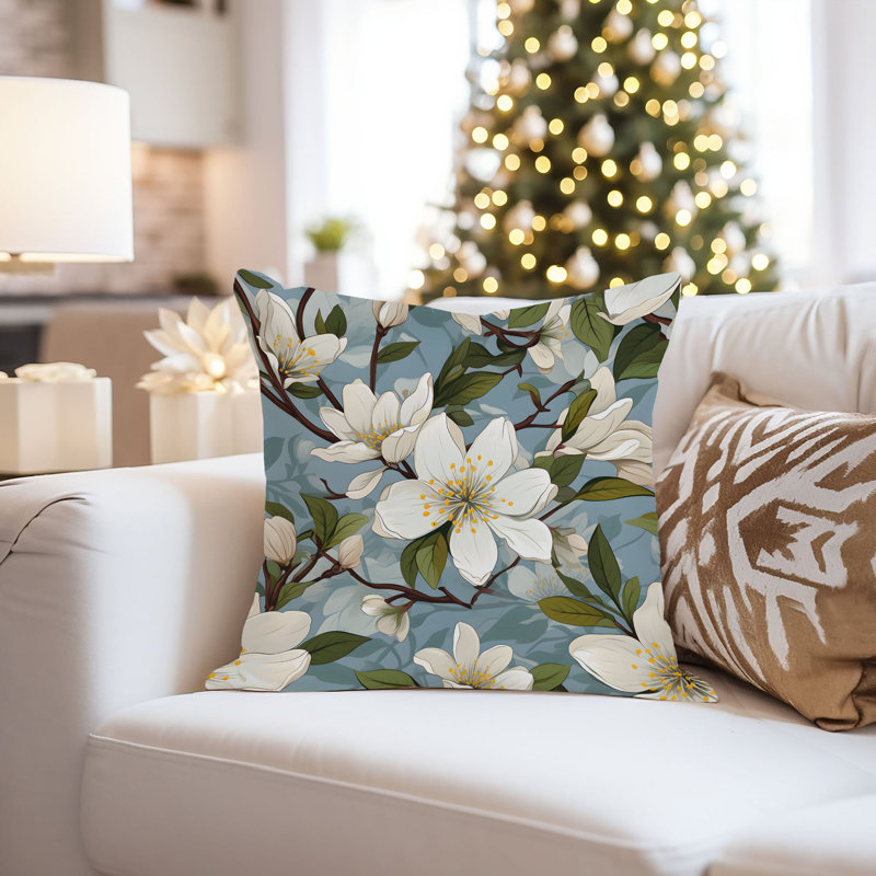 Floral Jasmine Flowers II Modern, 20"H x 20"W