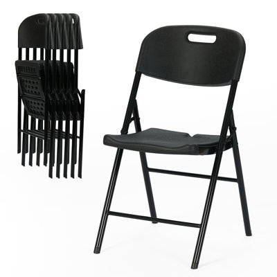 Paquet de 6 chaises pliantes plus épaisses de 800 lb, chaise pliante de qualité commerciale