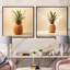 Sweet Pineapple Fantasy - Ensemble de 2 collages carrés ananas-580516835-580516834