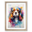 Cavalier King Charles Spaniel Futurism - Single Picture Frame Print on Wood-1601739148-1601739187