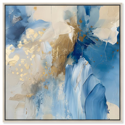 Head In The Clouds Blue Abstract Wall Art by Art Remedy