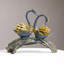 36.1cm Gold Modern Simulation Couple Swan Sculpture Art Ornament Home Table Statue Decor