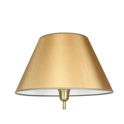 Candor 24cm H Silk Empire Lamp Shade ( Uno ) in Gold