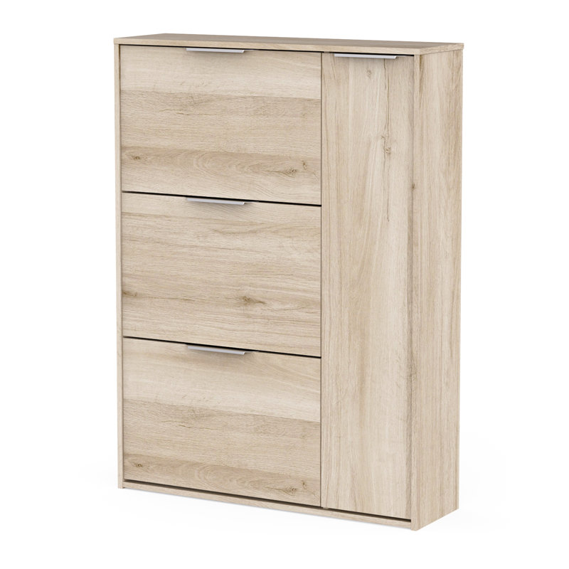 12 Pair Shoe Storage Cabinet, Kronberg Oak
