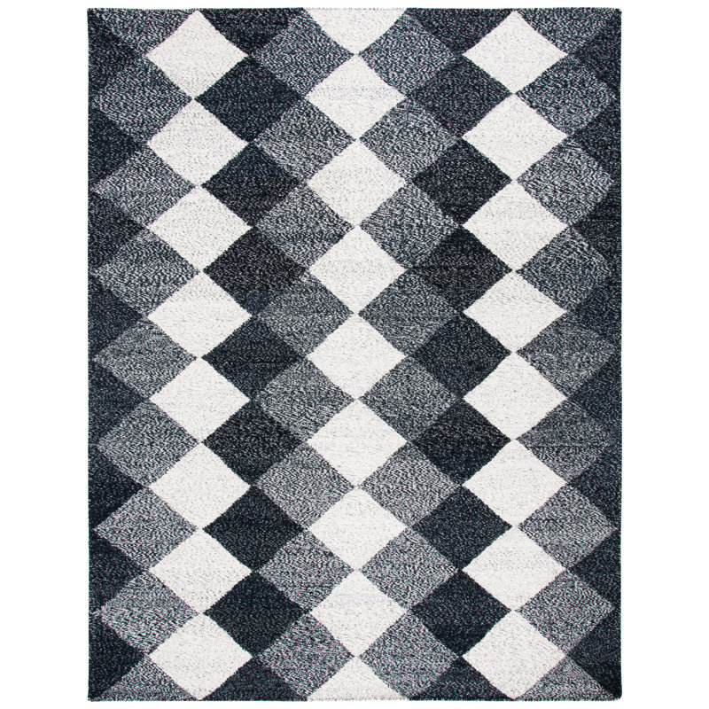 Tapis noir Kilim, Rectangle 8 pi x 10 pi