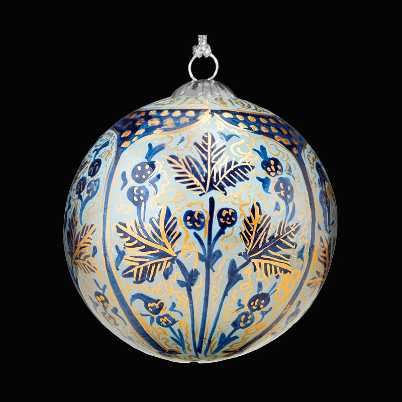 White Tulip Chinar Temple Bauble