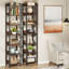 Wissem 200cm H x 34cm W Steel Corner Bookcase-1332541330