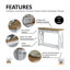 Epping 110cm Console Table-1917296941