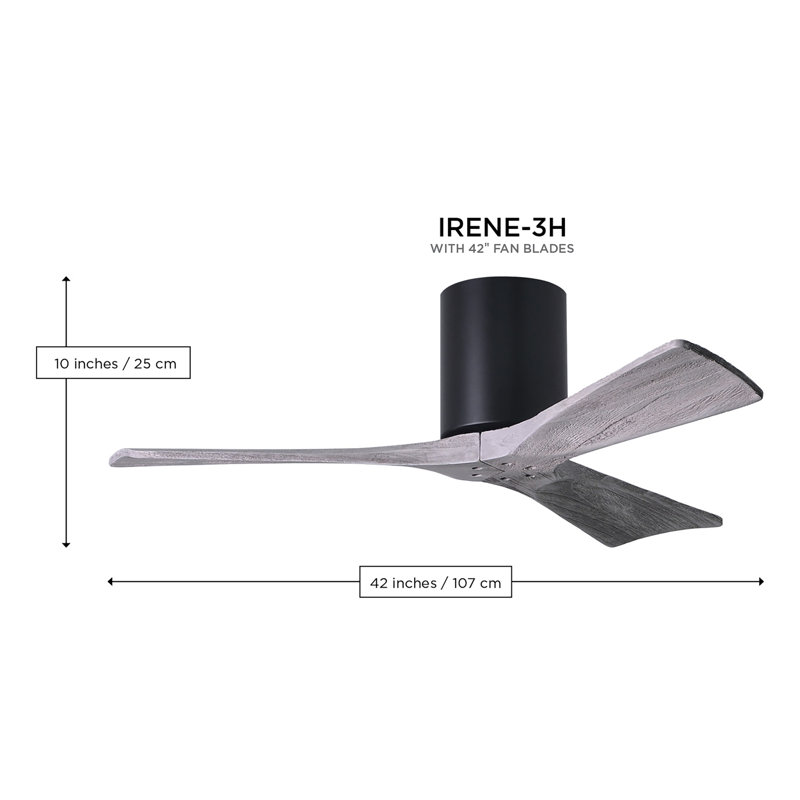 Irene Ceiling Fan, Matte Black, Matte Black, 60"