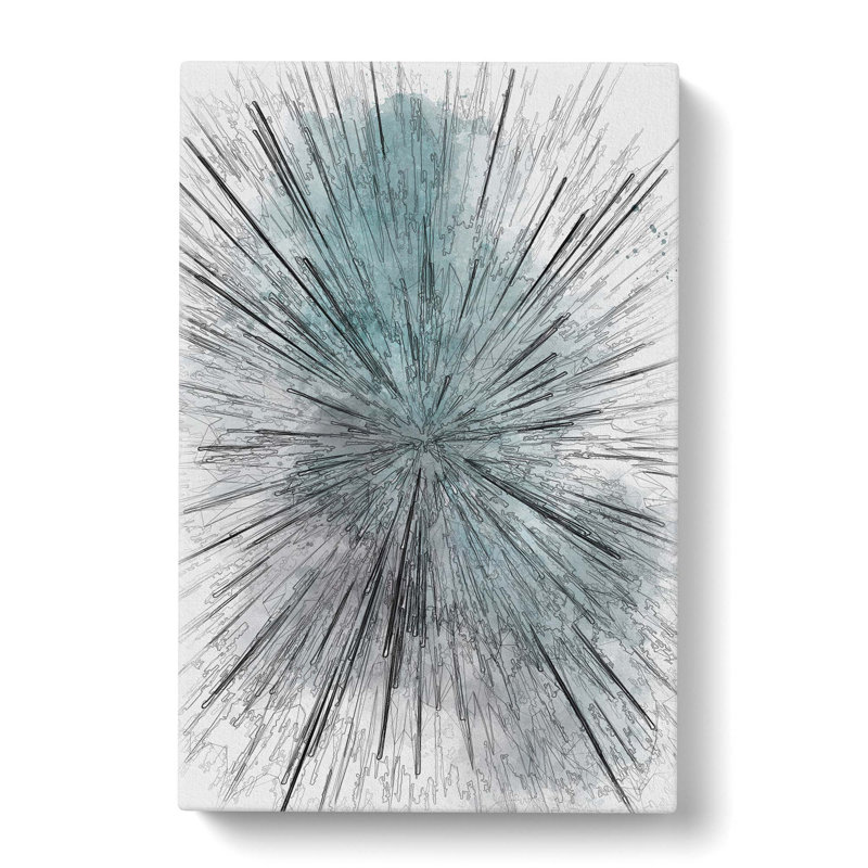 Explosion of Light in Abstract - Wrapped Canvas, 91cm H x 60cm W x 3cm D