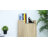 2 In 1 Storage Cabinet & Dining Table 4-Tier Shelf w/ Drop Leaf Tabletop Home