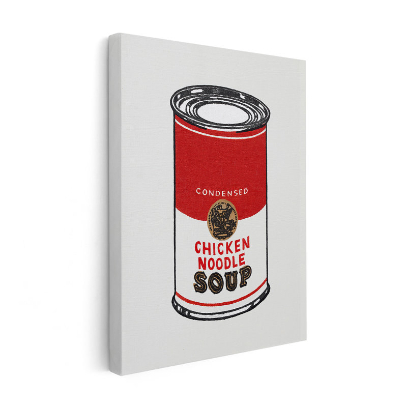 Soupe de poulet et nouilles Campbell's, Sans cadre, Canevas, H 16 po x l 20 po