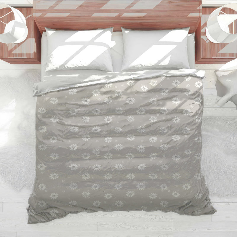 Floral Bedding Pattern Comforter Cottage, Twin, Pink/White Floral
