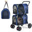 Poussette double 4-en-1 pour animaux de compagnie avec chariot de transport pour chats beige-69599047