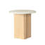Table de bout en marbre et plateau en marbre Qwin