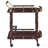 Merlot and Brass 2-shelf Serving Cart