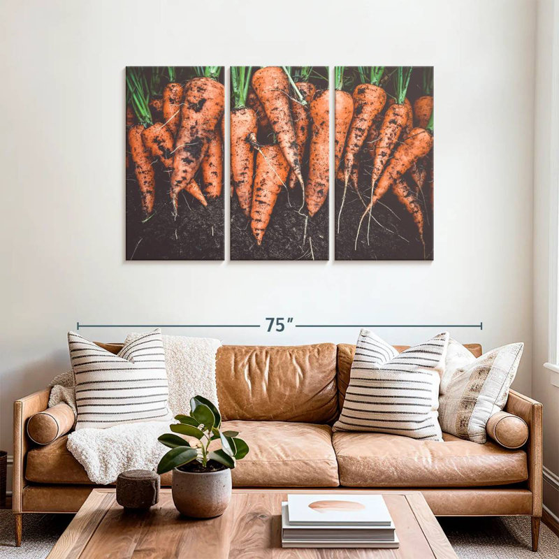 Récolte de carottes Yarlin, H 36 po x l 57 po