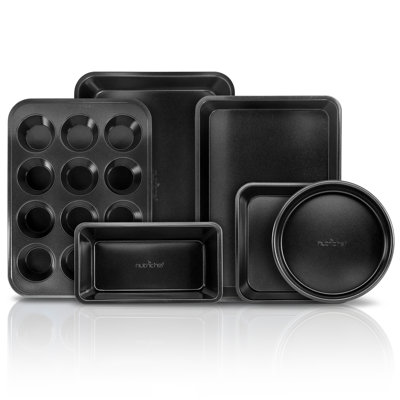 NutriChef 6 Piece Non-Stick Steel Bakeware Set
