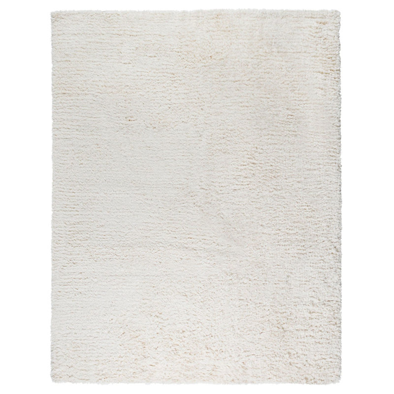Tapis ivoire en soie tissée à la main Paris, Rectangle 10 pi x 14 pi