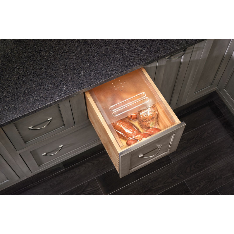 Rev-A-Shelf Trim to Fit Bread Drawer Cover, Clear, 0.38" H x 16.75" W x 21.75" D