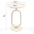 Lantern-shaped Metal End Table, Accent Table, Small Side Table, Modern End Table, For Living Room-425168269-425168268