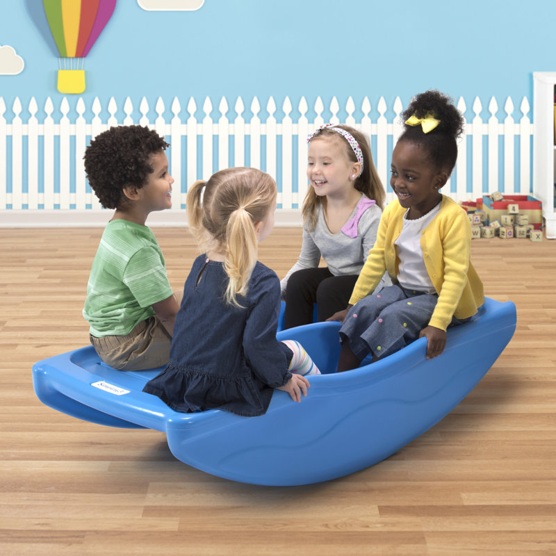 Simplay3 Blue Two-Sided Rocking and Climbing Bridge