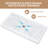 60" W x 30" D Rectangular Shower Base with Center Drain, Slip-Resistant Surface