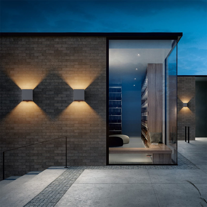 Brushed Nickel Outdoor Sconce