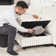 Soft Imitation Wool Plush Storage Ottoman Part E Module For Modular Sofa