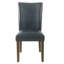 Chaise parsons Arvo rembourrée en bleu sarcelle