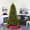 Sapin de Noël vert plume artificielle avec lumières DEL