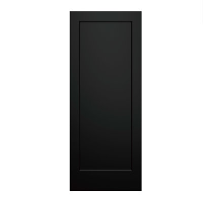 32x80 In.1 Panel Prefinished Laminate Black Hollow Core Composite Interior Molded Door Slab