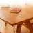 A combination of thick bench tables and chairs-100720121