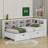 Wooden DayBed with 2 Drawers, Shelf and USB Charging Ports-99837539-99837541
