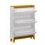 Armoire de rangement pour chaussures l 35,4 po avec 3 tiroirs rabattables et supports réglables