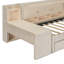 Lit de jour simple tapissier avec tiroirs, tablettes, armoires rabattables et table d'appoint-1737666376