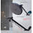 Round Rainfall Shower Head With Adjustable Extension Arm - High Pressure Performance, 1-Min Easy Install (11" Arm) (Fixed Shower Mount Sold Separately)-113452149