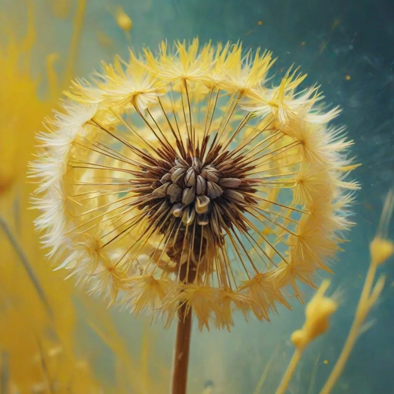 Stellar Bloom - Dandelion Wall Art