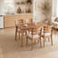 Chaises de salle à manger en bois massif - Chaise d'appoint rembourrée avec coussin