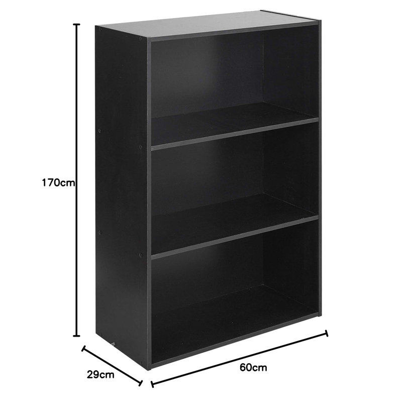 Arling 66.9cm H Standard Bookcase, Black