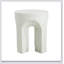 Minimalist White MGO Round Top Side Table For Indoor And Outdoor Use, Durable And Easy To Move