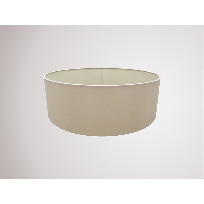 15cm H Faux Silk Bowl Pendant Shade, Nude Beige