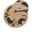 Round Rolfe Animal Print Hand Knotted 47cm X 47cm Area Rug