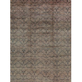 Hand Woven Wool Damask Area Rug